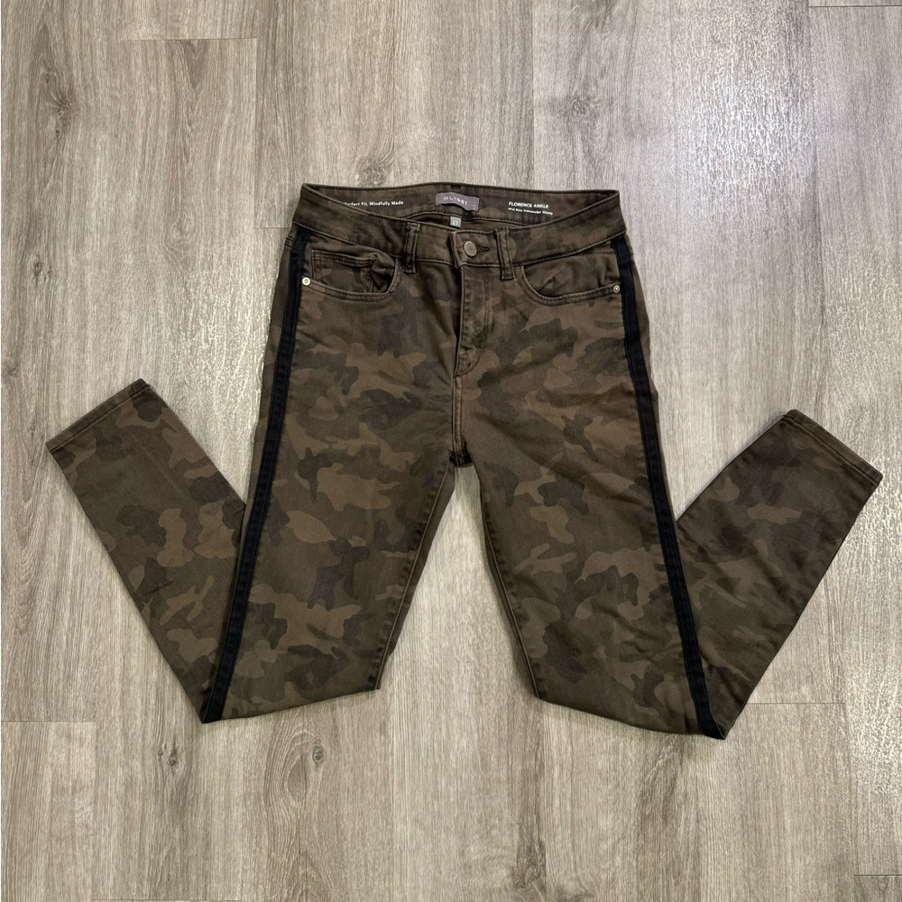 DL1961 Skinny Jeans Women Size 27 Army Green Camo Florence Ankle Mid Rise